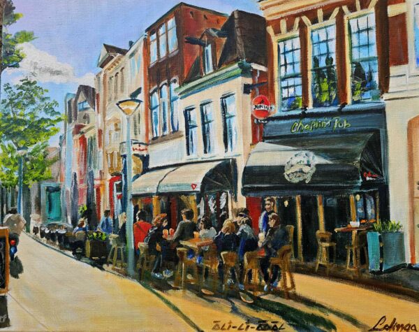 Terras van de Chaplin's pub